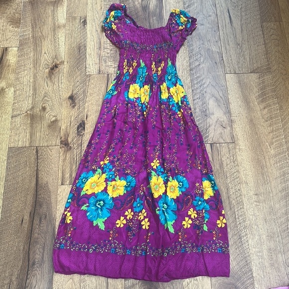 Girls Floral Maxi Dress - Picture 3 of 4